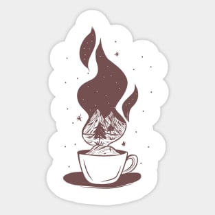 mountain coffee Sticker